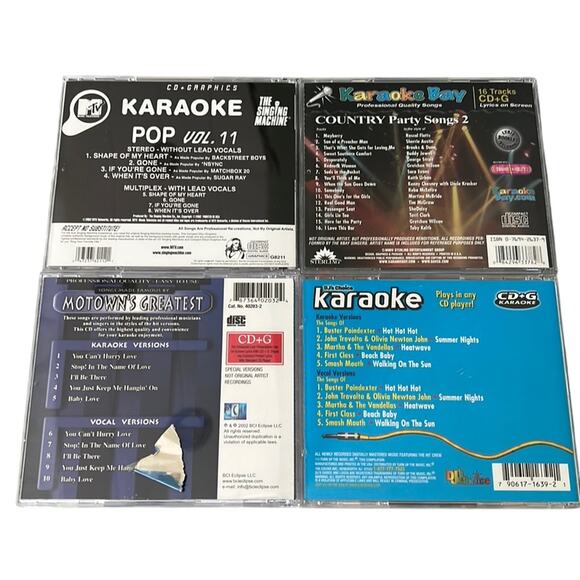Karaoke Party Music Bundle of 4 Mixed Genre CD’s - Picture 2 of 2